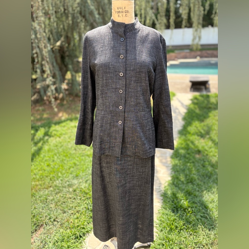 Eileen Fisher Charcoal Gray Two Piece Suit